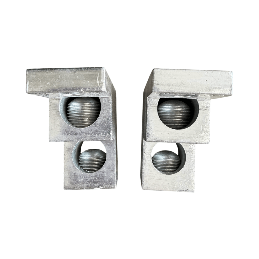 Terminal tipo silla doble piso dos cables AWG 6-250MCM